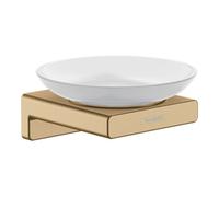 Hansgrohe hansgrohe Porte-savon AddStoris Wd, insert, verre mat, métal brossé bronze Quantité:1