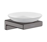 Hansgrohe hansgrohe Porte-savon AddStoris Wd, insertion, verre mat, métal brossé bleu vc Quantité:1