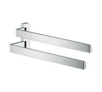 Hansgrohe hansgrohe Porte-serviettes Axor universel 409 mm, 2 bras, pivotant, aspect inox Quantité:1
