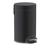 Hansgrohe Poubelle à pédale AddStoris 41775670 – capacité 3 l, sur pied, Soft Close, noir mat