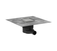 Hansgrohe hansgrohe Punktab RainDrain Brillance Ensemble complet, 100x100mm, finition acier inoxydable Quantité:1