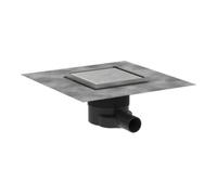 Hansgrohe hansgrohe Punktab RainDrain Brillance Ensemble complet, 150x150 mm, finition acier inoxydable Quantité:1