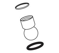 Hansgrohe hansgrohe Raccord articulé pour pomme de tête Raindance Quantité:1
