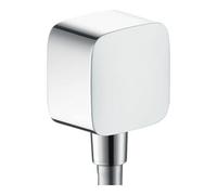 Coude de raccordement mural Axor Fixfit softsquare 36731000 chromé , avec clapet anti-retour