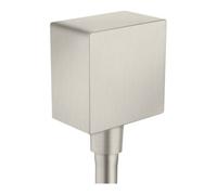 Hansgrohe hansgrohe Raccord de tuyau Fixf Square Axor angle, avec clapet anti-retour, aspect inox Quantité:1