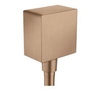 Hansgrohe hansgrohe Raccord de tuyau Fixf Square Axor angle, avec clapet anti-retour, or rouge brossé Quantité:1