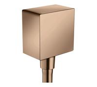 Hansgrohe hansgrohe Raccord de tuyau Fixf Square Axor angle, avec clapet anti-retour, or rouge poli Quantité:1