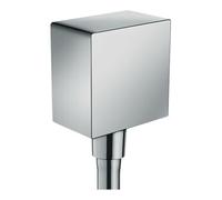 Axor Fixfit Square coude de connexion murale chromé , carré, avec clapet anti-retour
