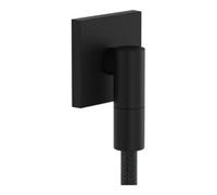 Hansgrohe hansgrohe Raccord mural Fixfit Fine avec clapet anti-retour, E, carré, noir mat Quantité:1
