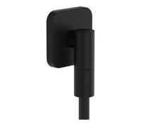Hansgrohe Raccord mural FixFit Fine Q 28884670 avec clapet anti-retour Softsquare noir mat
