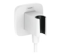 Hansgrohe hansgrohe Raccord mural Fixfit Q softsquare, avec support de douche, blanc mat Quantité:1