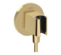 Hansgrohe hansgrohe Raccord mural Fixfit S rd, avec support de douche, optique or poli Quantité:1