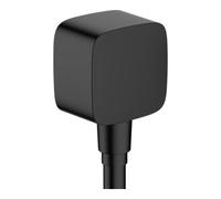 hansgrohe FixFit raccords de flexibles avec clapet anti-retour et coude en plastique, 26457670, Couleur: noir mat