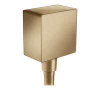 Hansgrohe hansgrohe Raccord mural Fixfit Square avec clapet anti-retour, bronze brossé Quantité:1