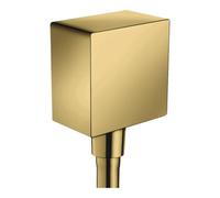 Hansgrohe hansgrohe Raccord mural Fixfit Square avec clapet anti-retour, or poli Quantité:1