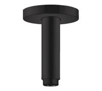 Hansgrohe Raccord plafond S 100 mm 27393670 – Noir mat – Rosace ronde
