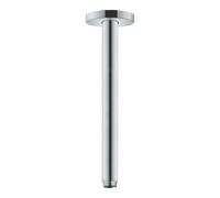 Hansgrohe Connexion au plafond S 300 mm 27389000 – rosace ronde, DN 15, G 1/2, chromé