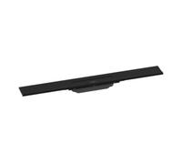 hansgrohe RainDrain Flex Set de finition Caniveau de douche 700mm courbÃ© pour montage mural, 56050, Coloris: Noir Mat - 56050670