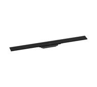 hansgrohe RainDrain Flex caniveau de douche 56052670 90cm, kit de finition, peut être raccourci, pour montage mural, noir mat