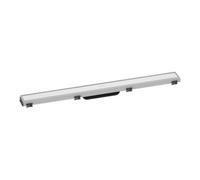 Hansgrohe Caniveau de douche RainDrain Match 56038700 – 80 cm, set finition, réglable, blanc mat