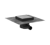 Hansgrohe hansgrohe RainDrain Point Système de vidange au sol complet, 150x150mm, finition acier inoxydable Quantité:1