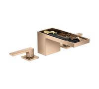 Hansgrohe hansgrohe Robinet de lavabo 3 trous 70 Axor MyEdition A 151 mm, avec vidage poussoir, sans plaque, poli or rouge Quantité:1