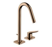 Hansgrohe hansgrohe Robinet lavabo 2 trous 160 Axor Citterio M A 135mm, avec tirette, poli or rouge Quantité:1