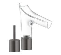 hansgrohe AXOR Starck V Mélangeur lavabo 2 trous AXOR Starck V 110 avec set de déchets, 12115340, Couleur: Chrome noir brossé