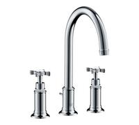 Hansgrohe hansgrohe Robinet lavabo 3 trous 180 Axor Montreux A 175 mm, avec poignées croisées, tirette, chromé Quantité:1