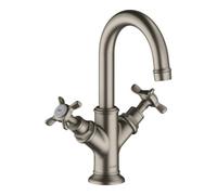 Hansgrohe hansgrohe Robinet lavabo à deux poignées 160 Axor Montreux avec tirette, acier inoxydable aspect Quantité:1