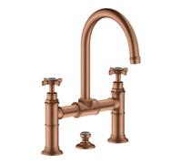 Hansgrohe hansgrohe Robinet lavabo à deux poignées 220 Axor Montreux A 175 mm, avec croix, tirette, b r gol Quantité:1