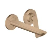 Hansgrohe hansgrohe Robinet lavabo mural 2 trous Axor Citterio C avec bec 195 mm Cubic cut BRG Quantité:1