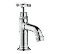 Hansgrohe AXOR Robinet lave-mains Montreux EcoSmart poignée croisée 104 mm chromé sans vidange