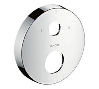 Hansgrohe hansgrohe Rosace de rallonge Axor 2 trous, 0-1-2, ronde, optique or poli Quantité:1