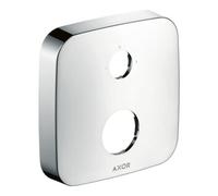 Hansgrohe hansgrohe Rosace de rallonge Axor 2 trous, 0-1-2, softsquare, chrome Quantité:1