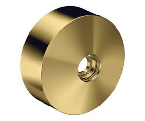 Hansgrohe hansgrohe Rosace de rallonge d= 80 mm, métal, finition or poli Quantité:1