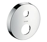 hansgrohe AXOR rosace de rallonge, ronde, 2 trous, 14961800, Couleur: aspect inox