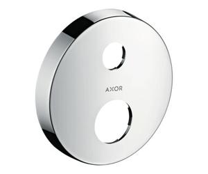 Hansgrohe hansgrohe Rosette de rallonge Axor 2 trous, ronde, aspect acier inoxydable Quantité:1