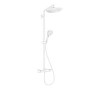 Hansgrohe hansgrohe S-Pipe Croma Select S EcoSmart avec thermostat, pommeau de douche 3 jets, 9 l/min, blanc mat Quantité:1