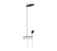 Hansgrohe hansgrohe S-Pipe Pulsify S 260 EcoSmart avec thermostat, 2 jets, blanc mat Quantité:1
