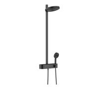 hansgrohe Pulsify S Colonne de douche 260 2jet 24241670 EcoSmart avec ShowerTablet Select 400, noir mat