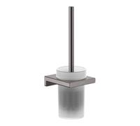 Hansgrohe hansgrohe Set brosse WC AddStoris, montage mural, métal, verre, bleu chrome Quantité:1
