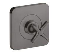 Hansgrohe hansgrohe Set complet Axor Citterio E vanne d'arrêt encastrée 120x120 mm, brossé bleu vc Quantité:1