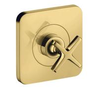 Hansgrohe hansgrohe Set complet Axor Citterio E Vanne d'arrêt encastrée 120x120 mm, optique or poli Quantité:1