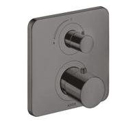 hansgrohe AXOR Citterio M thermostat encastré avec vanne d'arrêt, 34705340, Couleur: Chrome noir brossé