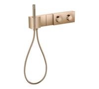 Hansgrohe hansgrohe Set complet Select Axor Edge Mitigeur thermostatique encastré, 2 sorties, or poli rouge Quantité:1