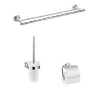 Hansgrohe Set d'accessoires de salle de bain Logis UNIVERSAL – 3 pièces, chrome 41727000
