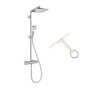 Hansgrohe - Hansgrohe Set de douche Crometta E 240 + cadeau gratuit raclette de douche, blanc (27271000-650)