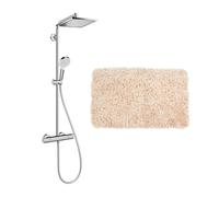 Hansgrohe - Hansgrohe Set de douche Crometta E 240 + cadeau gratuit tapis de salle de bain, beige (27271000-2BE)