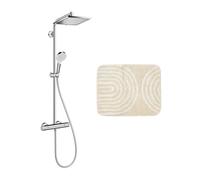 Hansgrohe - Hansgrohe Set de douche Crometta E 240 + cadeau gratuit tapis de salle de bain, beige (27271000-7BE)